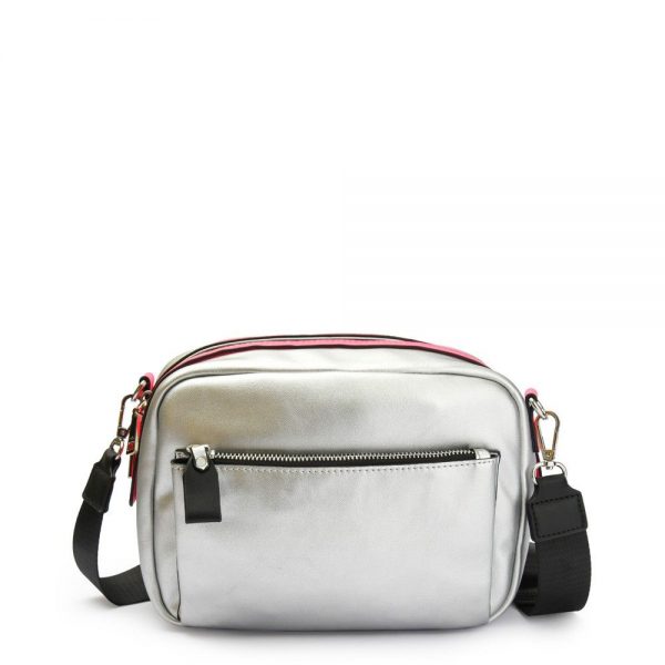 CARTERA BANDOLERA MEDIANA PLATEADO APHELIOS