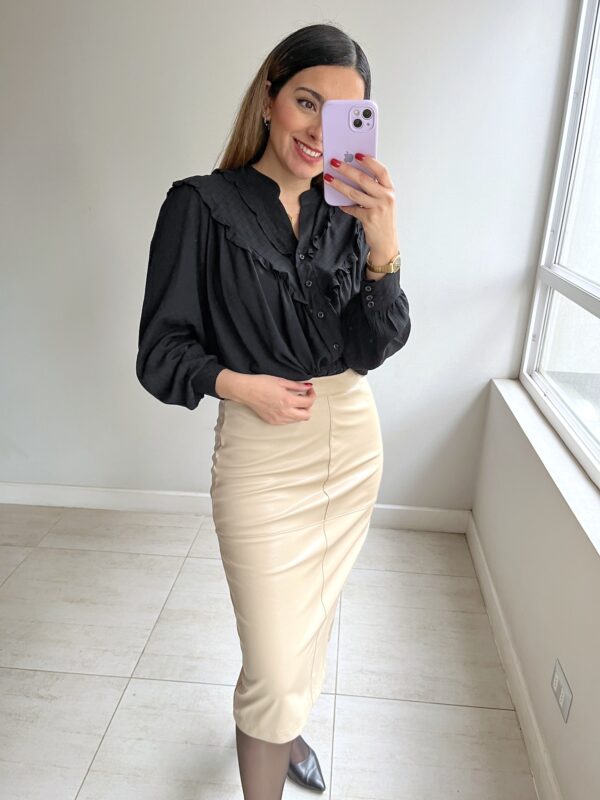 FALDA TUBO BEIGE M