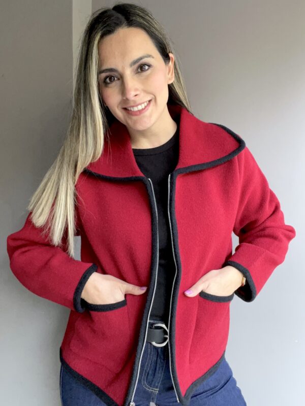 CHAQUETA INVIERNO MICHELLE ROJO - Imagen 2