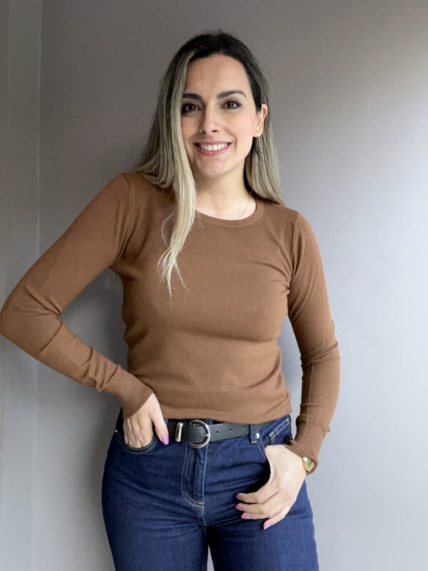SUETER DE PUNTO FINO CAFE - Imagen 2