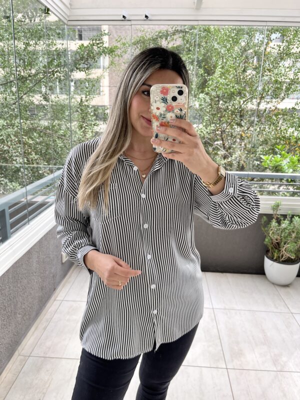 BLUSA RAYAS NEGRO - Imagen 3