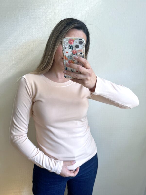 CAMISETA INTERIOR AFRANELADA BEIGE - Imagen 2