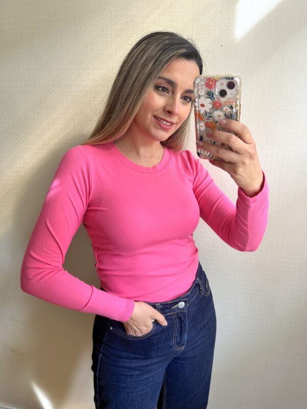 CAMISETA LISA ROSADO