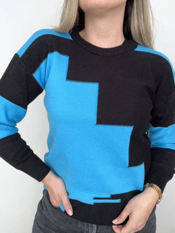 CHALECO BICOLOR AZUL - Imagen 2