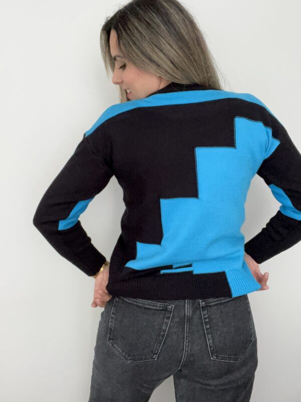 CHALECO BICOLOR AZUL - Imagen 3