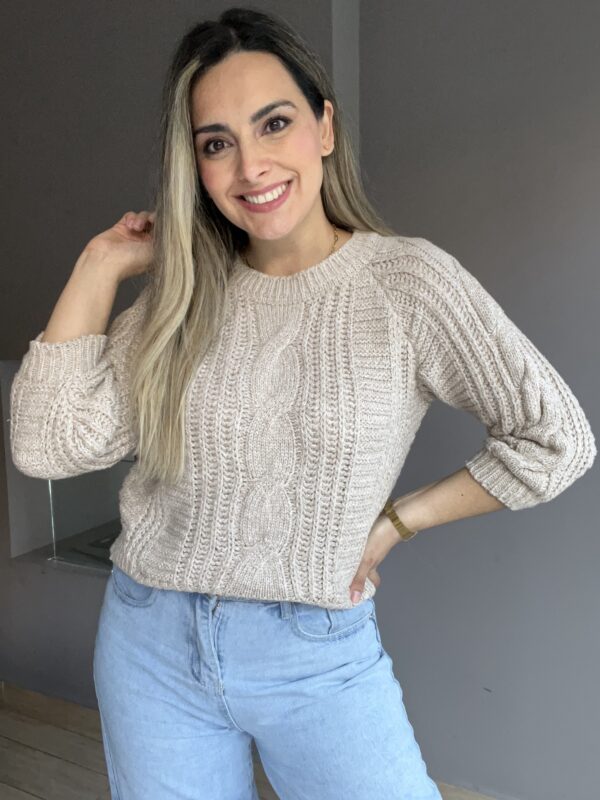 CHALECO LANA BEIGE