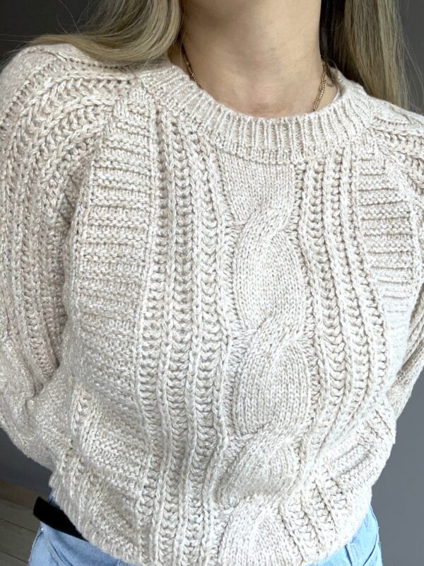 CHALECO LANA BEIGE - Imagen 3