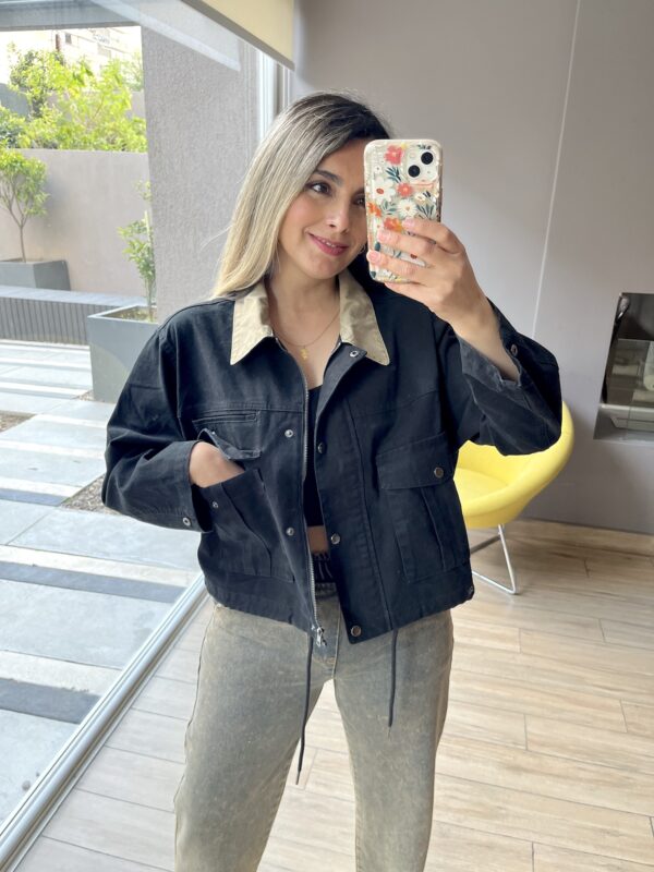 CHAQUETA DE MEZCLILLA BOXY FIT - Imagen 3