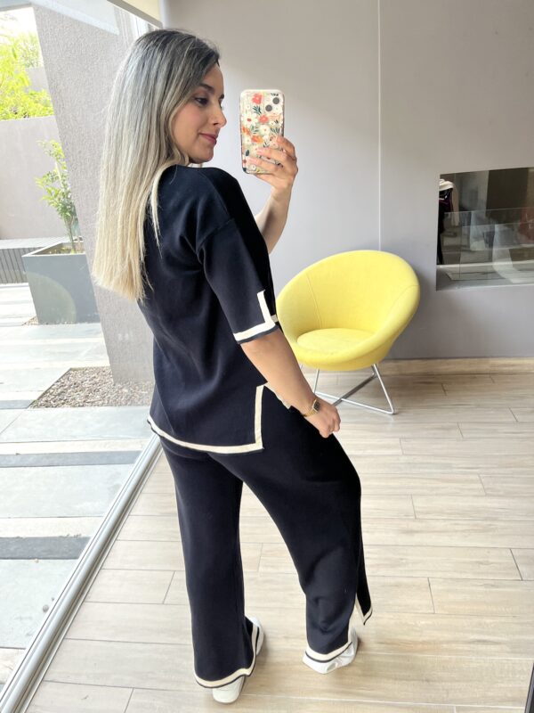 CONJUNTO HILO COMBINADO NEGRO - Imagen 3