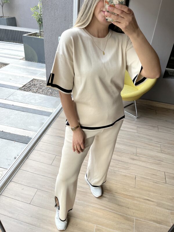 CONJUNTO HILO COMBINADO CREMA - Imagen 2