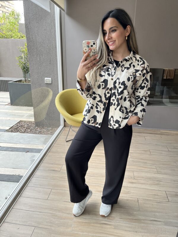 CHAQUETA MEZCLILLA ANIMAL PRINT - Imagen 3
